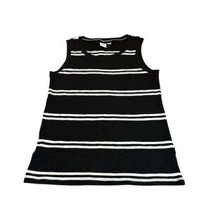 GAP black and white striped tank